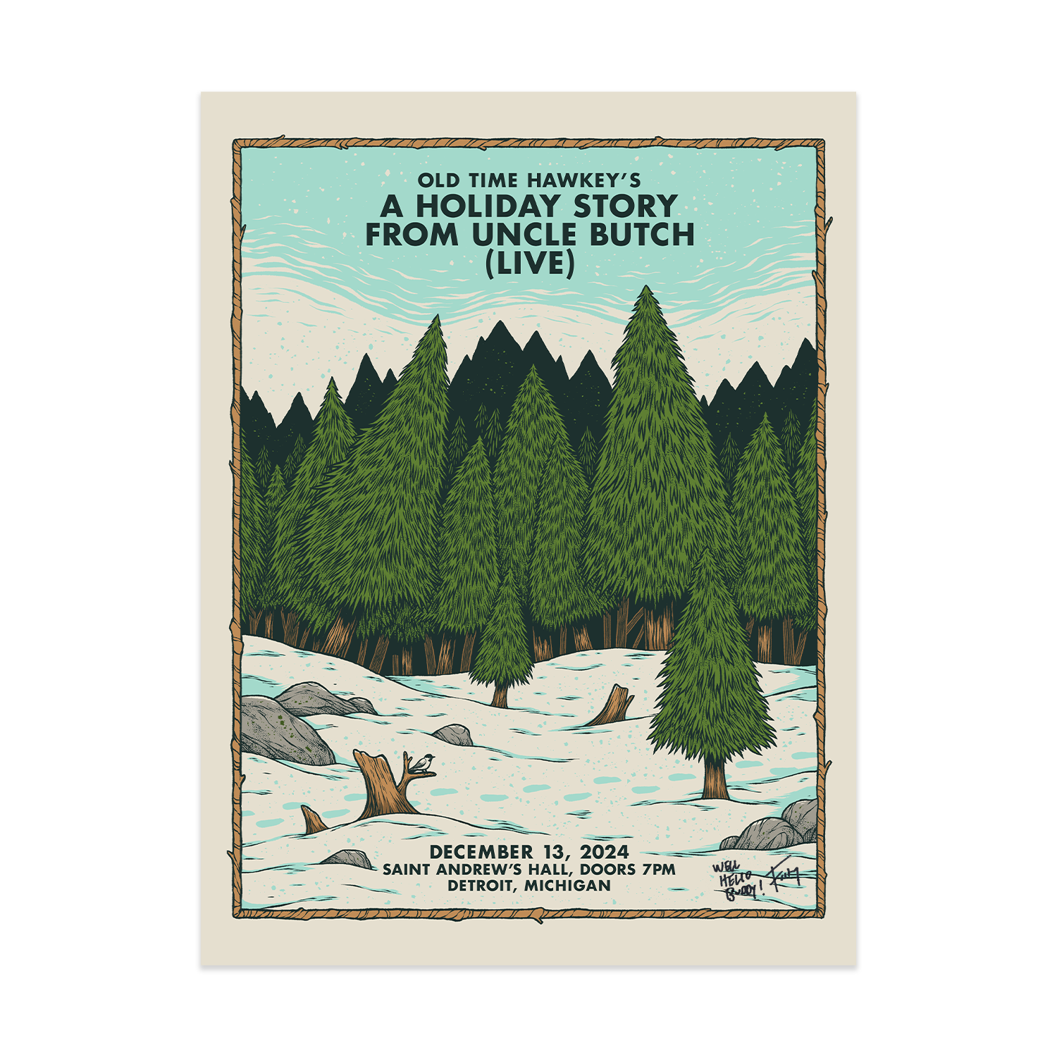 *Signed* Old Time Hawkey's - A Holiday Story From Uncle Butch Poster 1